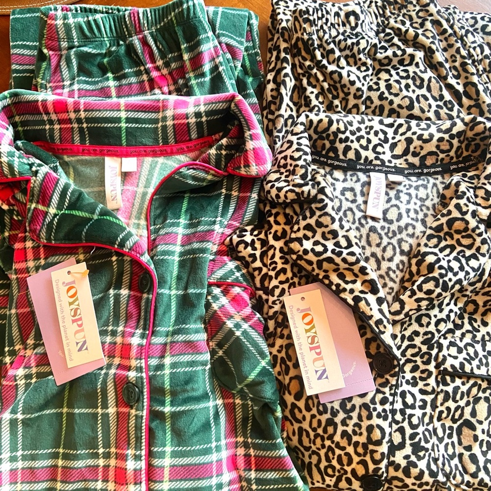 2 velour pajama sets! Like New! sz S